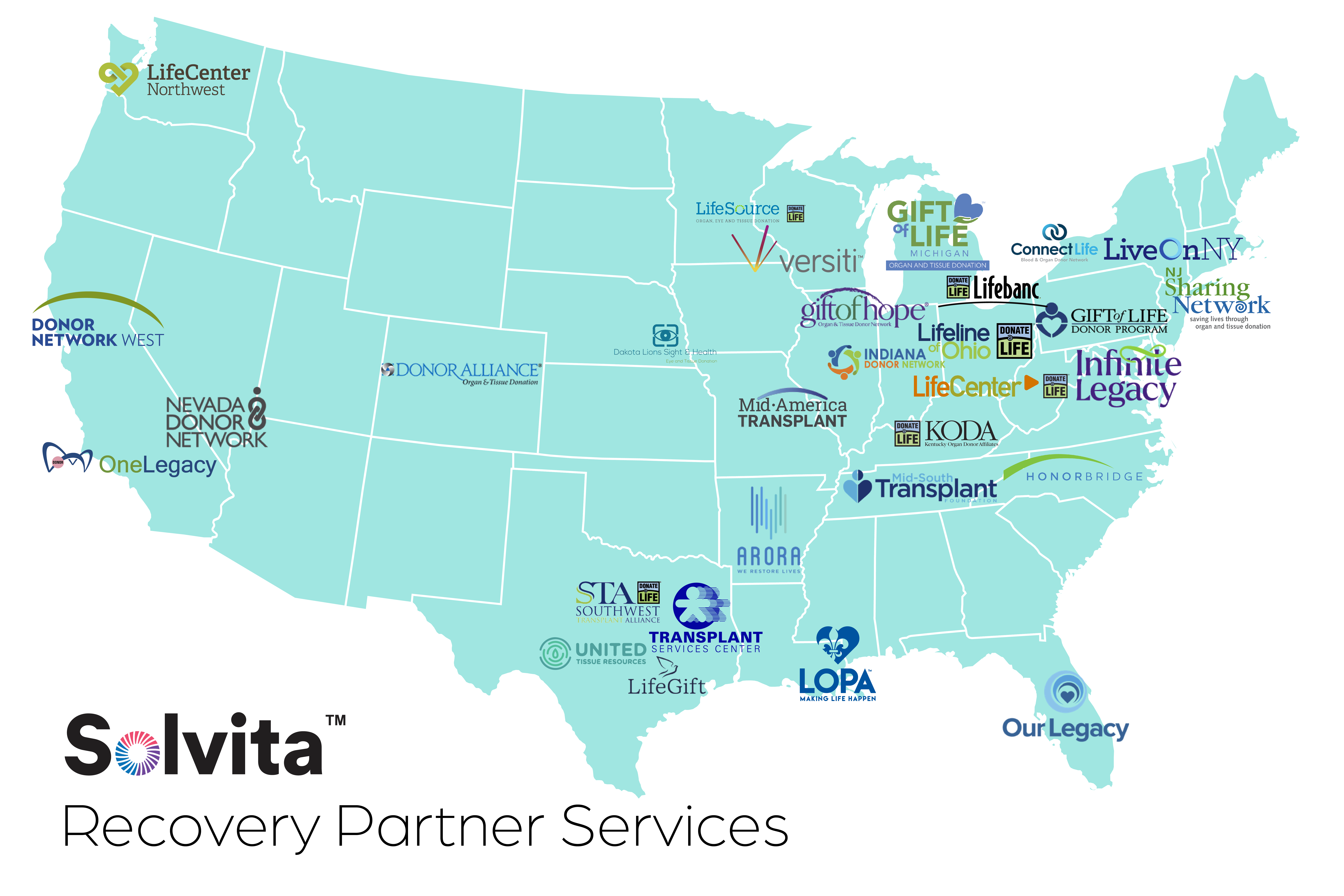 Solvita Recovery Partner Services Map
